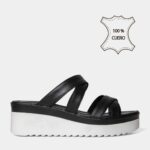 Sandalias Casuales Top Model Mujeres Tmo-N0018 Cuero